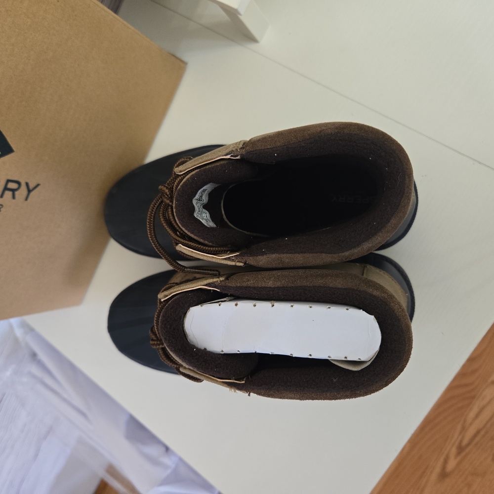 NWT Sperry Men's Cold Bay Wateproof Boot Taupe Size 10 - Picture 11 of 14